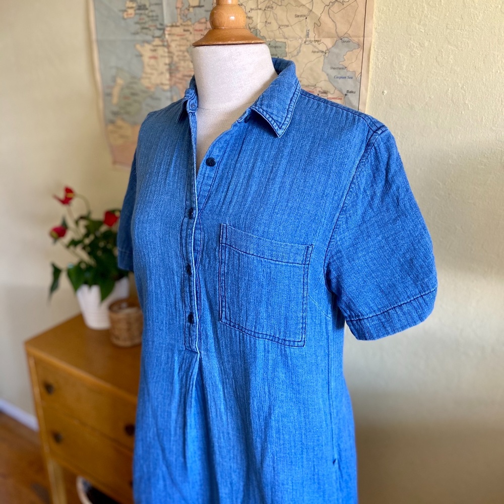J. Crew Chambray Shirtdress - Picture 2 of 5